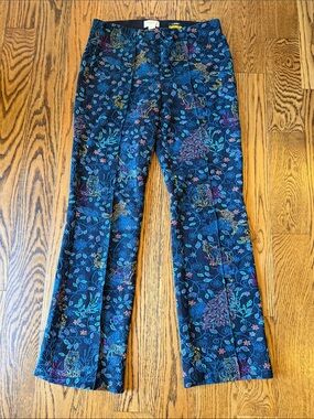 Maeve Floral Wide-Leg Margot Pants